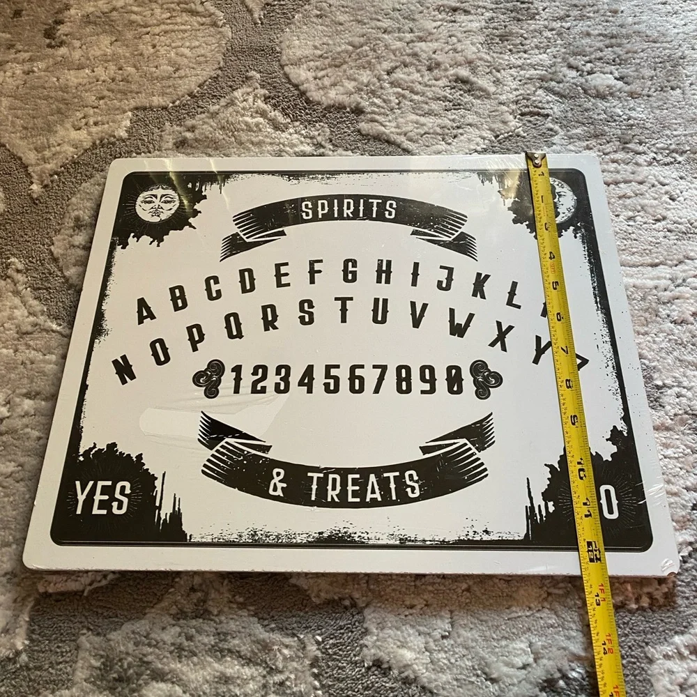 Target BP Ouija Board wooden sign Halloween home decor